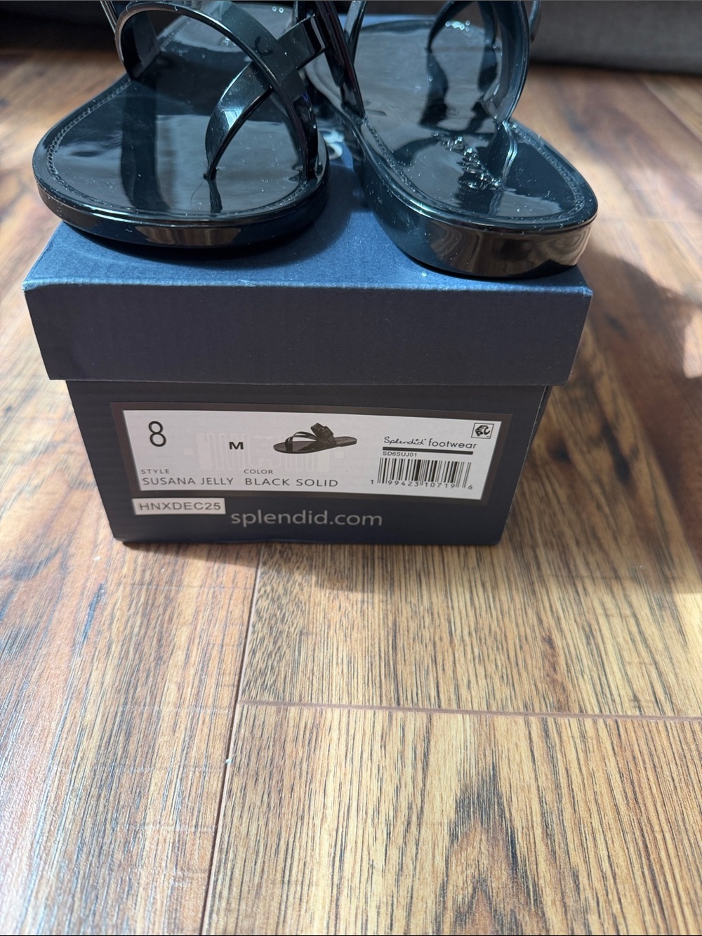Splendid Black Susana Jelly Flip-Flop Sandals